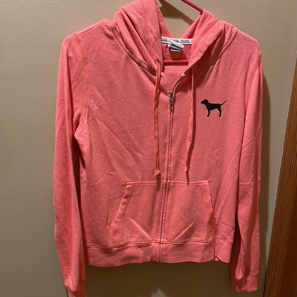 Pink Victoria Secret hoodie - Picture 2 of 5